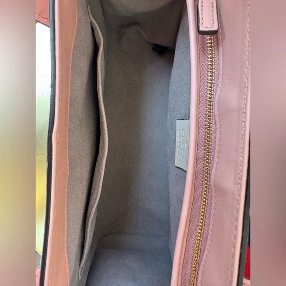 NEW IN BOX GUCCI Nappa Small Bamboo Buckle Top Handle Bag Perfect Pink - Picture 9 of 13